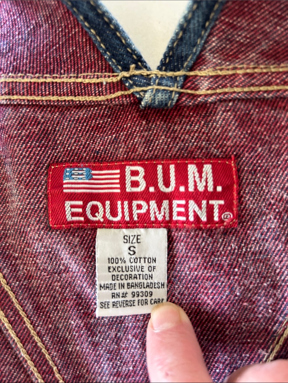 B.U.M. EQUIPMENT RARE VINTAGE SHORT CARPENTER STYLE OVERALLS SIZE S - Picture 8 of 12
